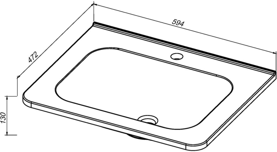 Умывальник Belux Терра 600 Лайт Умывальник Belux Терра 600 Лайт