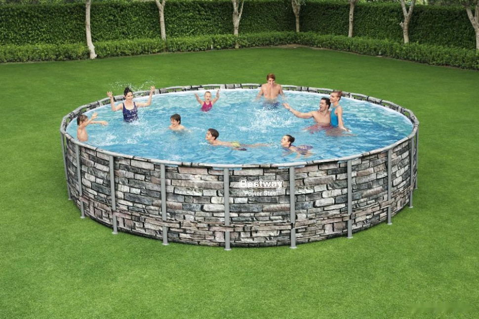 Бассейн Bestway Power Steel Камень 56889 (671x132) Бассейн Bestway Power Steel Камень 56889 (671x132)