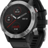 Умные часы Garmin Fenix 6 Solar 47 мм (серебристый/черный)