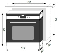 Духовой шкаф LEX EDP 093 IX