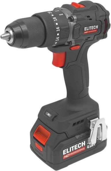 Ударная дрель-шуруповерт Elitech HD Professional CD 20ISL2 E2201.041.02 (с 2-мя АКБ 4 Ач, кейс)