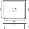 Кухонная мойка GranFest Metal нержавеющая сталь AISI 304 PVD GF-5344 графит (с сифоном)