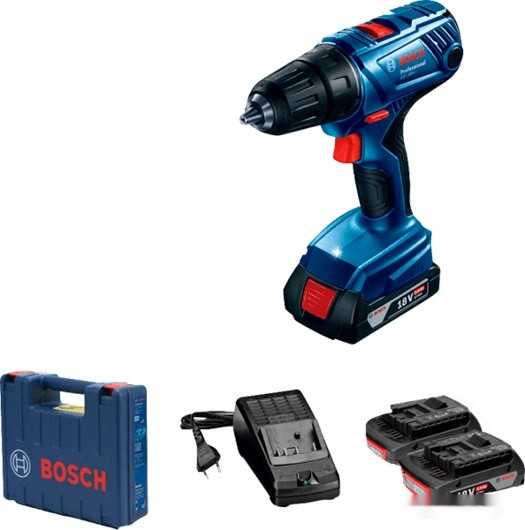 Дрель-шуруповерт Bosch GSR 180-LI Professional 06019F8123 (с 2-мя АКБ, кейс) Дрель-шуруповерт Bosch GSR 180-LI Professional 06019F8123 (с 2-мя АКБ, кейс)