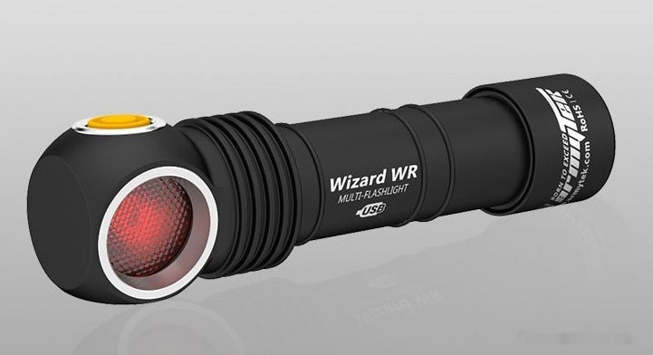 Фонарь Armytek Wizard WR Magnet USB (красно-белый)