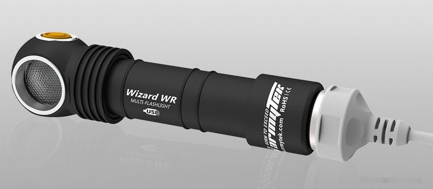 Фонарь Armytek Wizard WR Magnet USB (красно-белый)