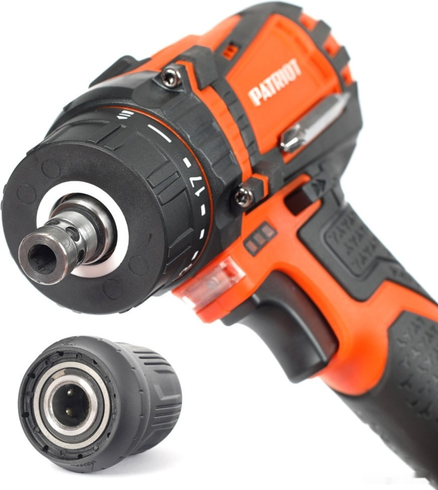 Дрель-шуруповерт Patriot BR 203UES 180201203 (с 2-мя АКБ, кейс) Дрель-шуруповерт Patriot BR 203UES 180201203 (с 2-мя АКБ, кейс)