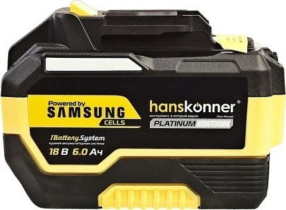 Аккумулятор для инструмента Hanskonner HBP2006PRO (18В/6 Ah) Аккумулятор для инструмента Hanskonner HBP2006PRO (18В/6 Ah)
