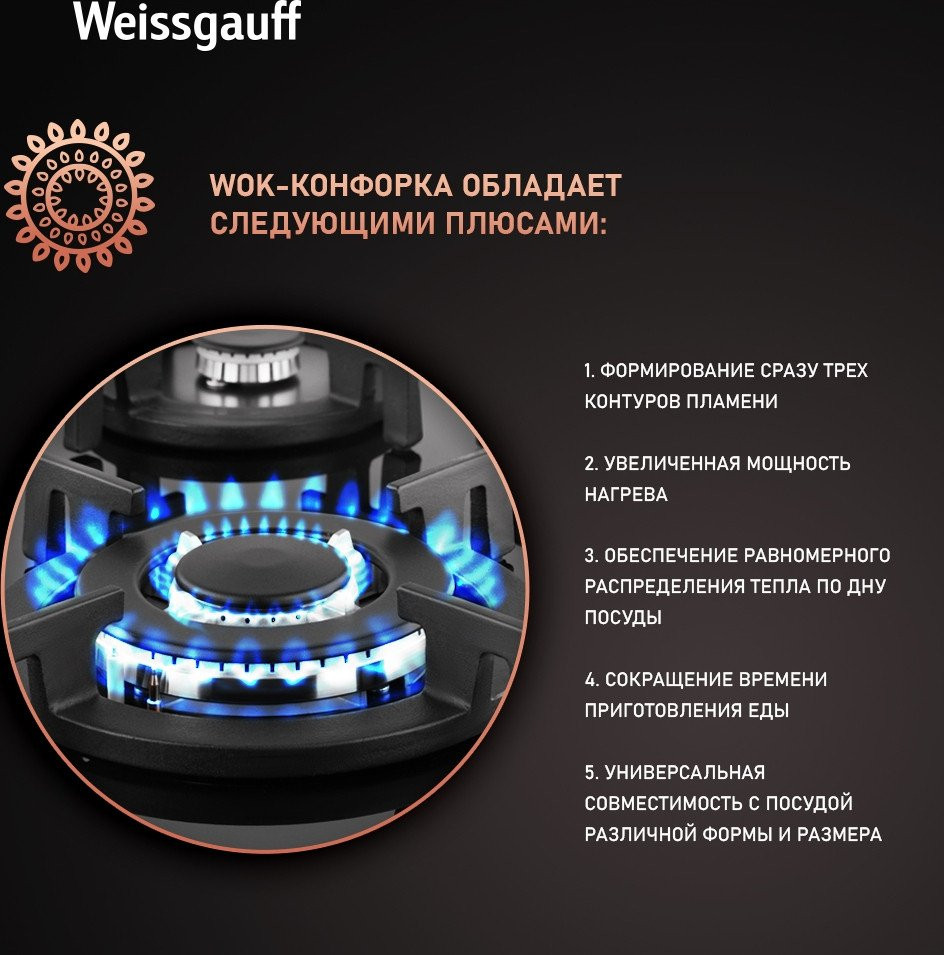 Варочная панель Weissgauff HGG 640 BGV