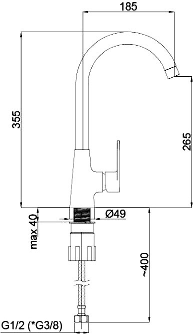 Смеситель Rubineta Viva-33 Смеситель Rubineta Viva-33