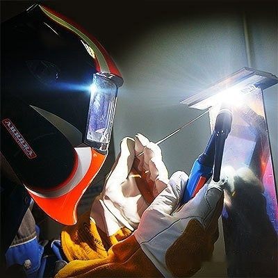 Сварочная маска Aurora Sun-7 (черный/белый/красный)