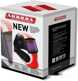 Сварочная маска Aurora Sun-7 (черный/белый/красный)