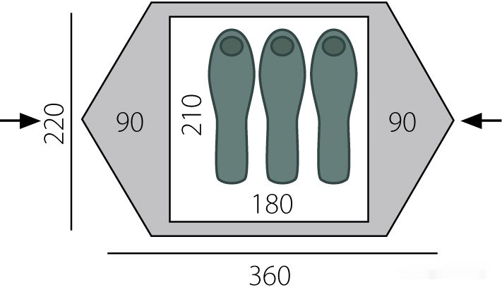 Палатка BTrace Cloud 3 Палатка BTrace Cloud 3