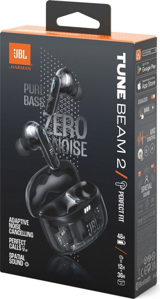 Наушники JBL Tune Beam 2 Ghost Edition (черный)