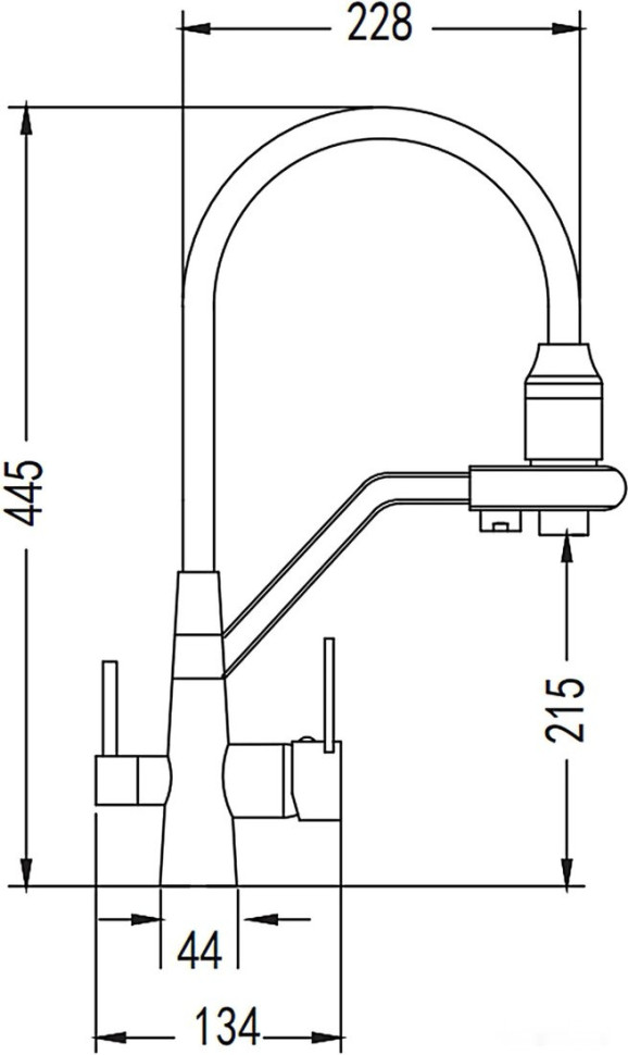 Смеситель Rose R558C Смеситель Rose R558C