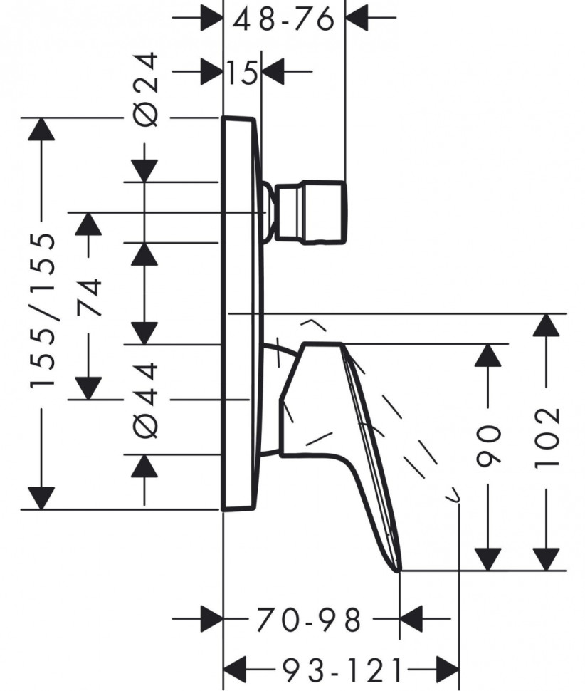 Смеситель Hansgrohe Logis 71405000