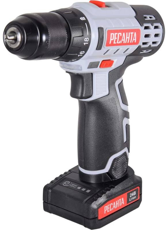 Аккумуляторная дрель-шуруповерт Ресанта ДА-24-2ЛК