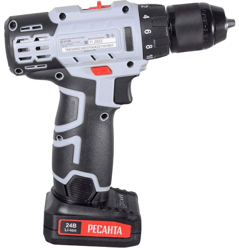 Аккумуляторная дрель-шуруповерт Ресанта ДА-24-2ЛК Аккумуляторная дрель-шуруповерт Ресанта ДА-24-2ЛК