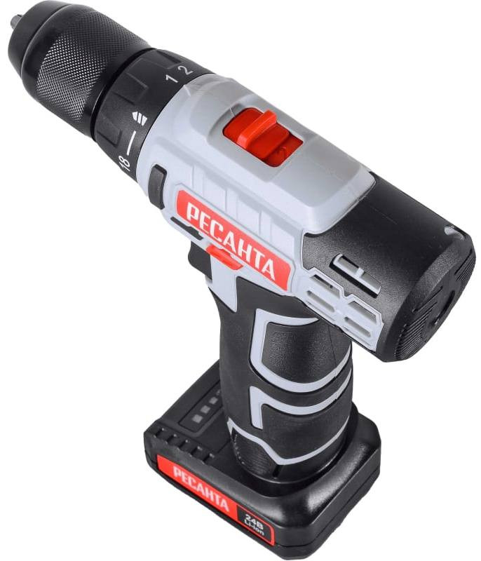 Аккумуляторная дрель-шуруповерт Ресанта ДА-24-2ЛК Аккумуляторная дрель-шуруповерт Ресанта ДА-24-2ЛК