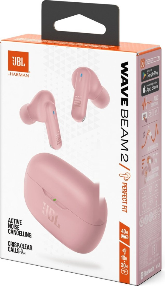 Наушники JBL Wave Beam 2 (розовый) Наушники JBL Wave Beam 2 (розовый)
