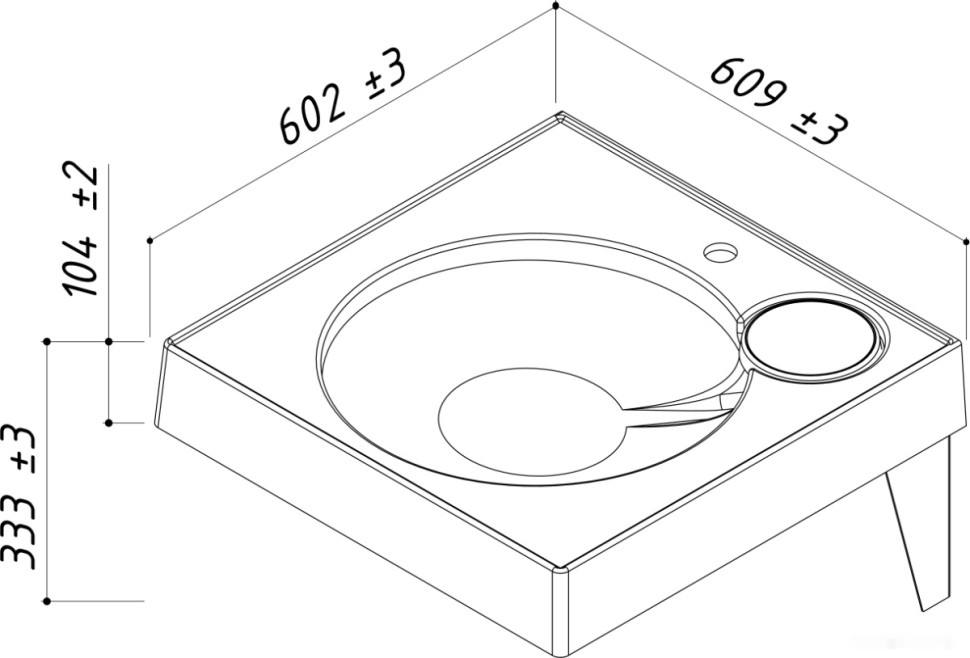 Умывальник Belux Грааль Set 60 Умывальник Belux Грааль Set 60