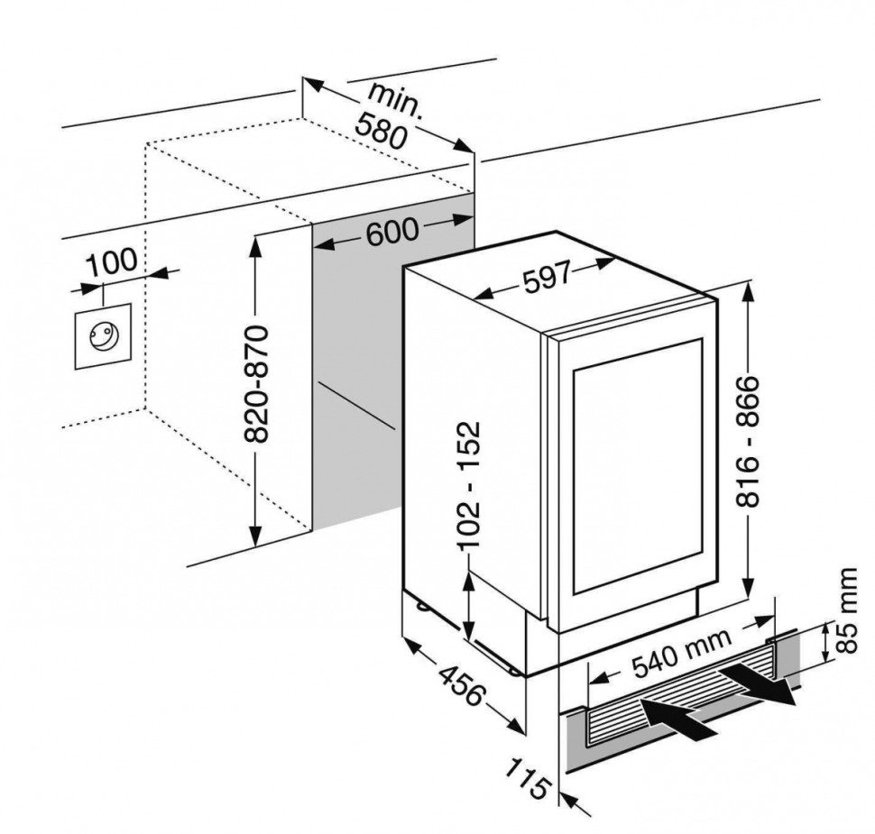 Винный шкаф Liebherr UWTgb 1682 Винный шкаф Liebherr UWTgb 1682