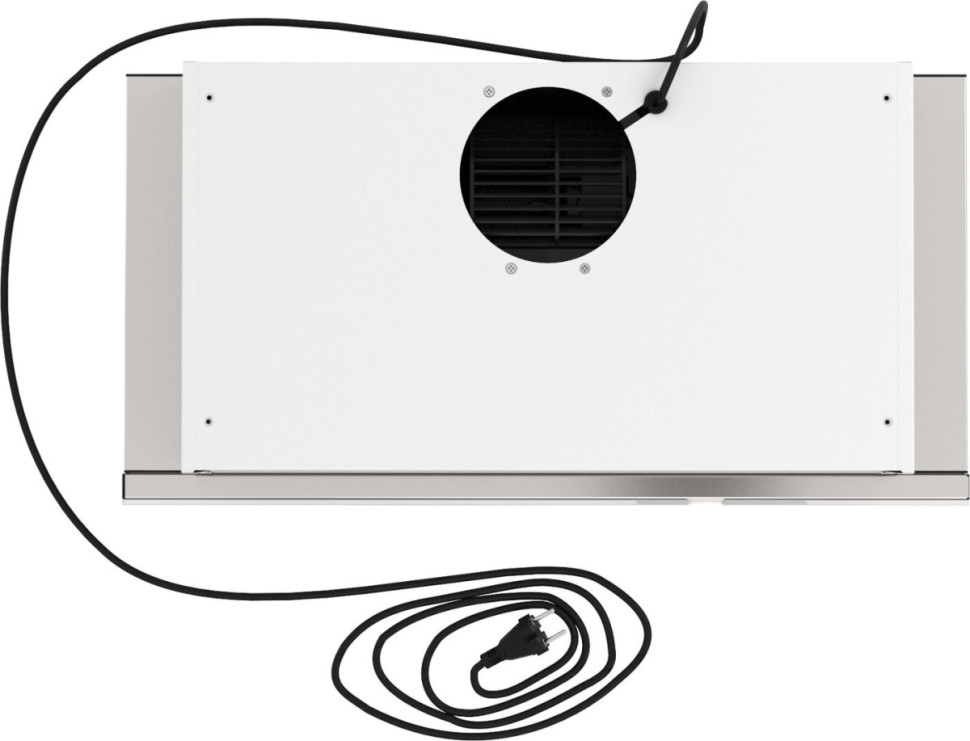 Вытяжка Elikor Интегра Glass 60Н-400-В2Д (нержавеющая сталь/белое стекло) (940981)