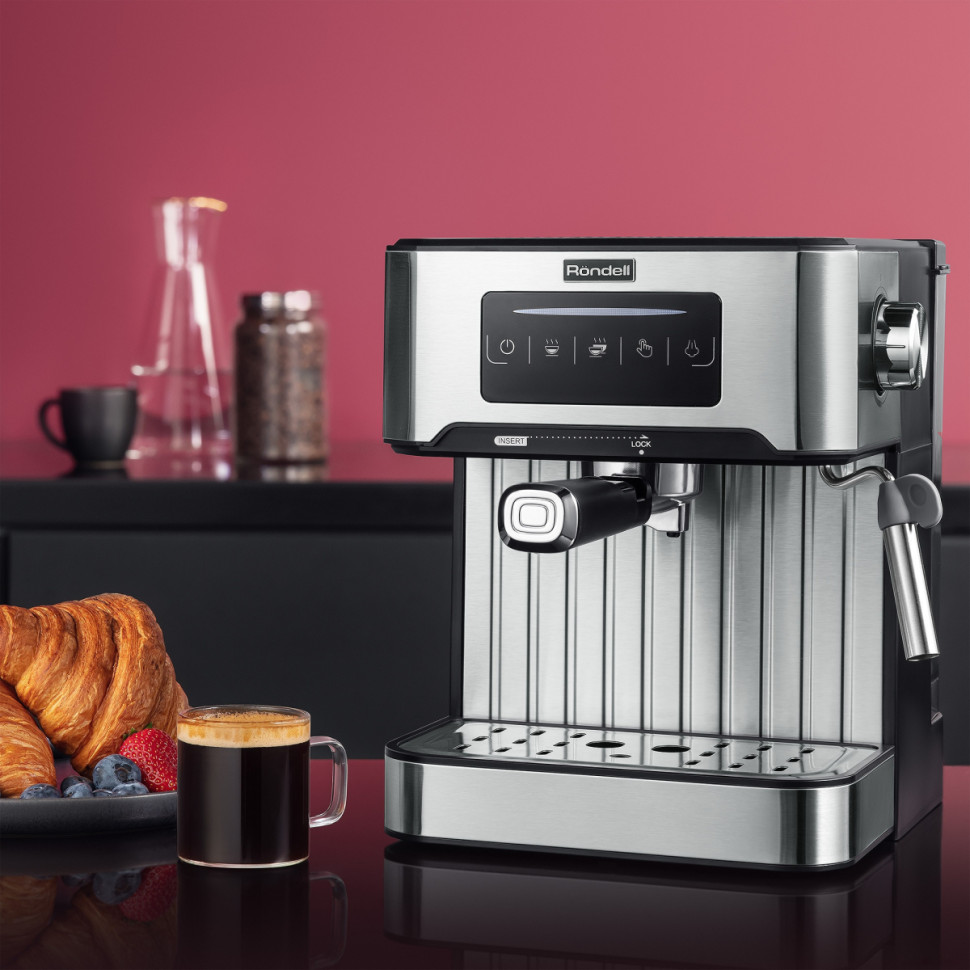 Рожковая кофеварка Rondell RDE-1106 Рожковая кофеварка Rondell RDE-1106