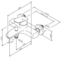 Смеситель Am.Pm Spirit V2.1 F71A10000 для ванны с душем