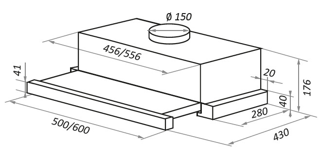 Вытяжка Maunfeld VS Fast 50 (нержавеющая сталь) Вытяжка Maunfeld VS Fast 50 (нержавеющая сталь)