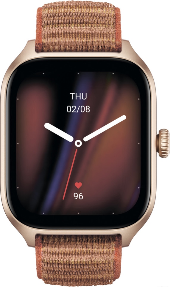 Умные часы Amazfit GTS 4 (золотистый, с коричневым нейлоновым ремешком) Умные часы Amazfit GTS 4 (золотистый, с коричневым нейлоновым ремешком)