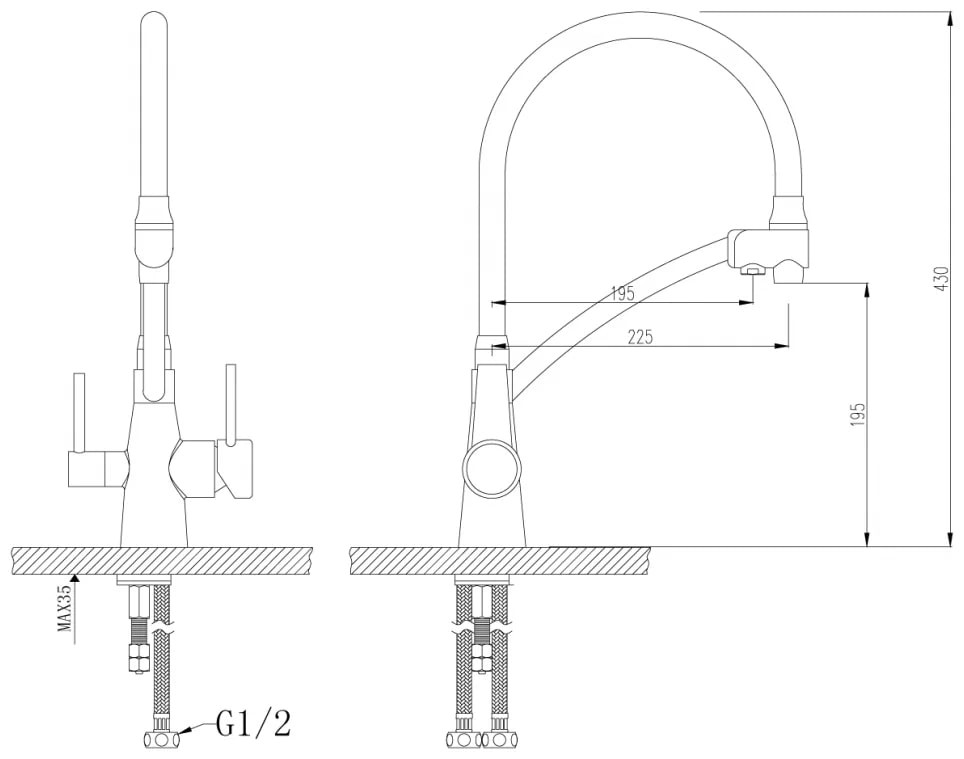 Смеситель Lemark Comfort LM3071C (серый)