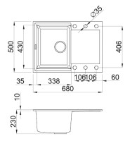 Кухонная мойка Elleci Easy 135 G40 Full Black