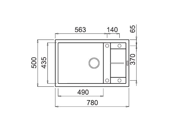 Кухонная мойка Elleci Unico 310 G48 Cemento Кухонная мойка Elleci Unico 310 G48 Cemento