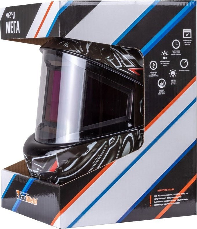 Сварочная маска FoxWeld Корунд Мега 5989 (черный)