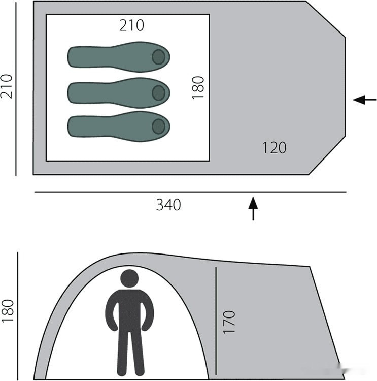 Палатка BTrace Element 3