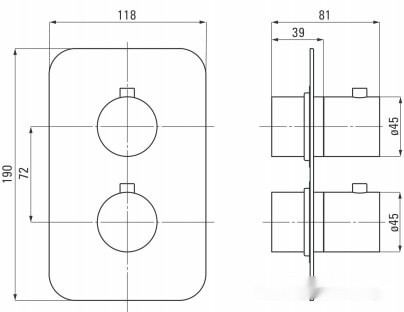 Смеситель Deante Box BXY 0EBT Смеситель Deante Box BXY 0EBT