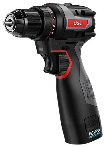 Дрель-шуруповерт Deli EDE-DZ16-1D2 (с 2-мя АКБ)