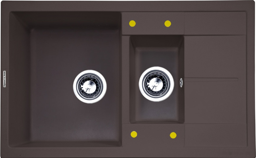 Кухонная мойка Zigmund & Shtain Rechteck 780.2 (швейцарский шоколад)