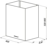 Вытяжка HOMSair Phlox Push 40 (черный)