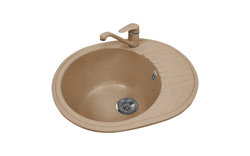 Кухонная мойка Polygran F-22 №302 песочный