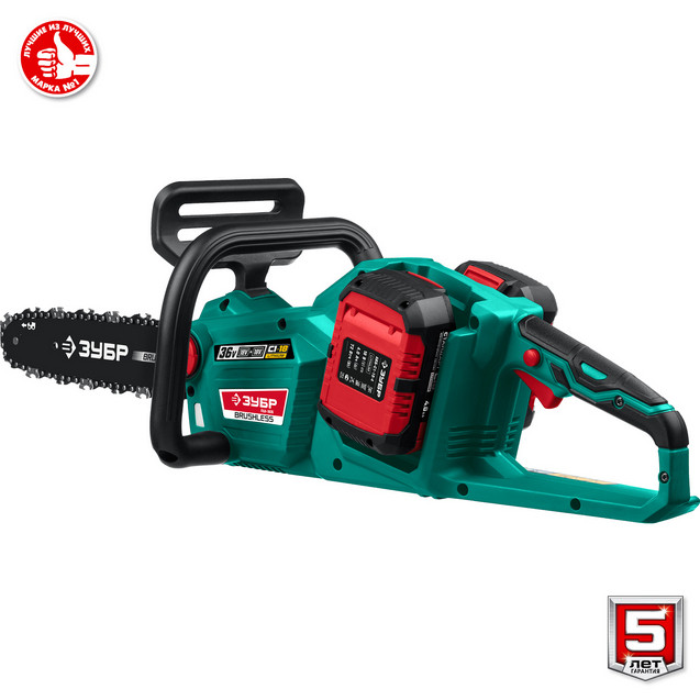 Аккумуляторная цепная пила ЗУБР ПЦЛ-3635