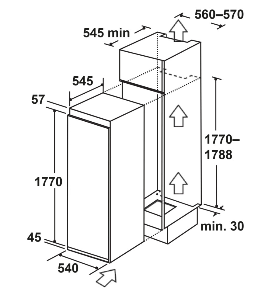 Встраиваемый морозильник LEX LBI177.4ID Встраиваемый морозильник LEX LBI177.4ID