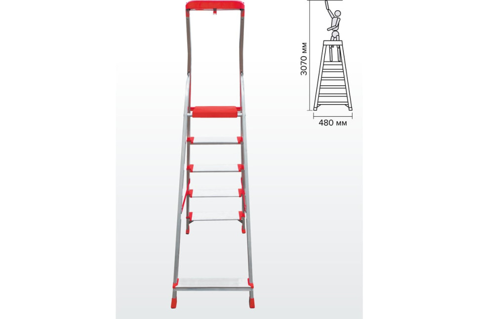 Лестница-стремянка Новая Высота NV 3118 (5 ступеней) Лестница-стремянка Новая Высота NV 3118 (5 ступеней)