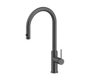 Смеситель Paulmark Galant Ga213077-GM (черный/вороненая сталь)