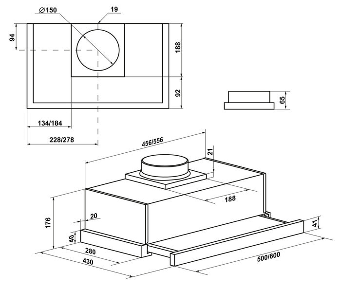Вытяжка Maunfeld VS Fast 60 (нержавеющая сталь) Вытяжка Maunfeld VS Fast 60 (нержавеющая сталь)