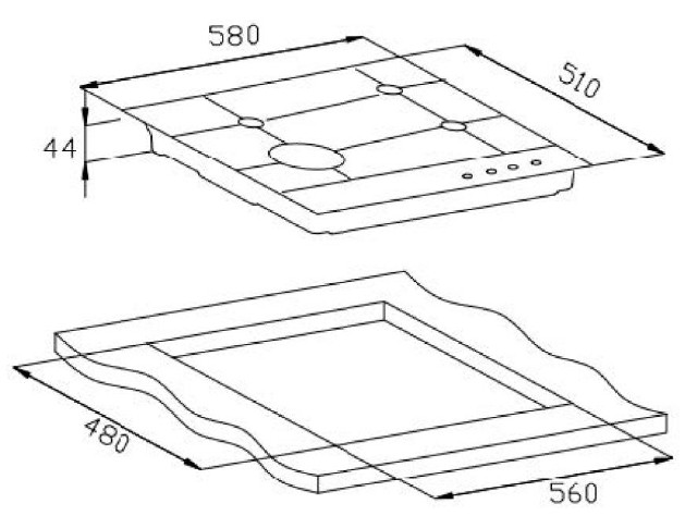 Варочная панель Weissgauff HG 640 WG Варочная панель Weissgauff HG 640 WG