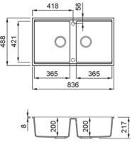 Кухонная мойка Elleci Best 450 Undermount G59 Antracite