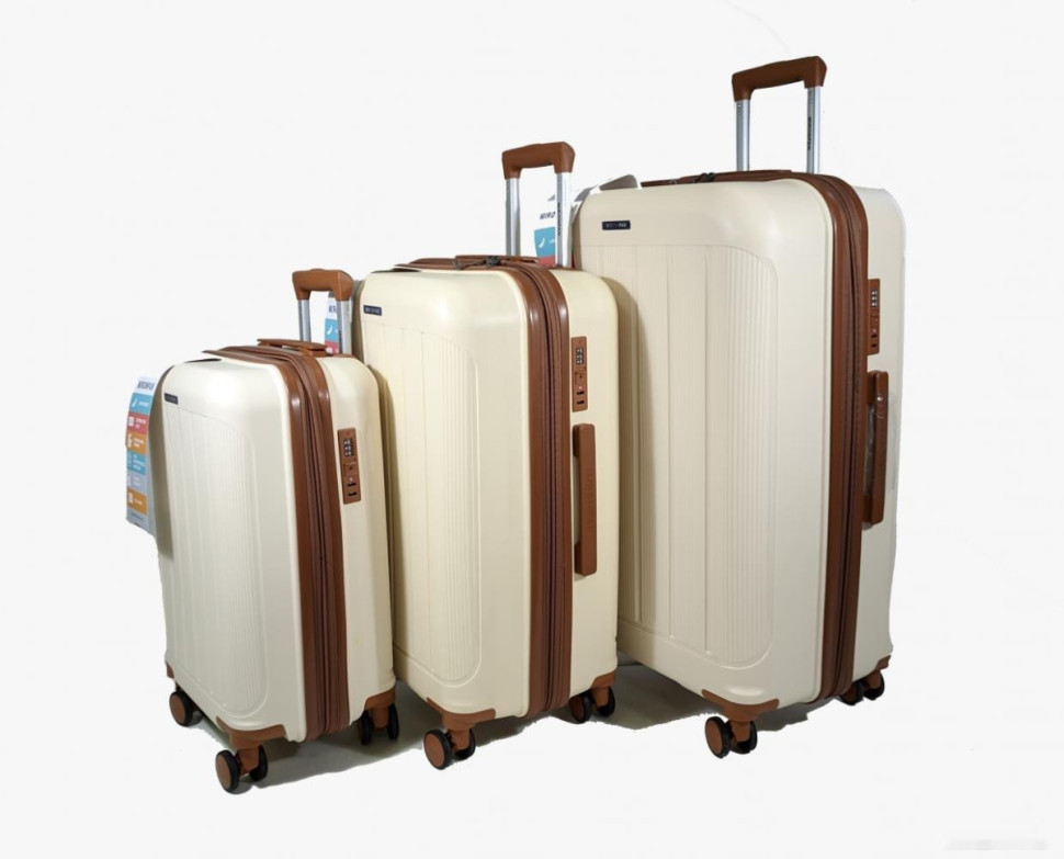 Чемодан-спиннер Mironpan 11197-2 50 см (молочный) Чемодан-спиннер Mironpan 11197-2 50 см (молочный)