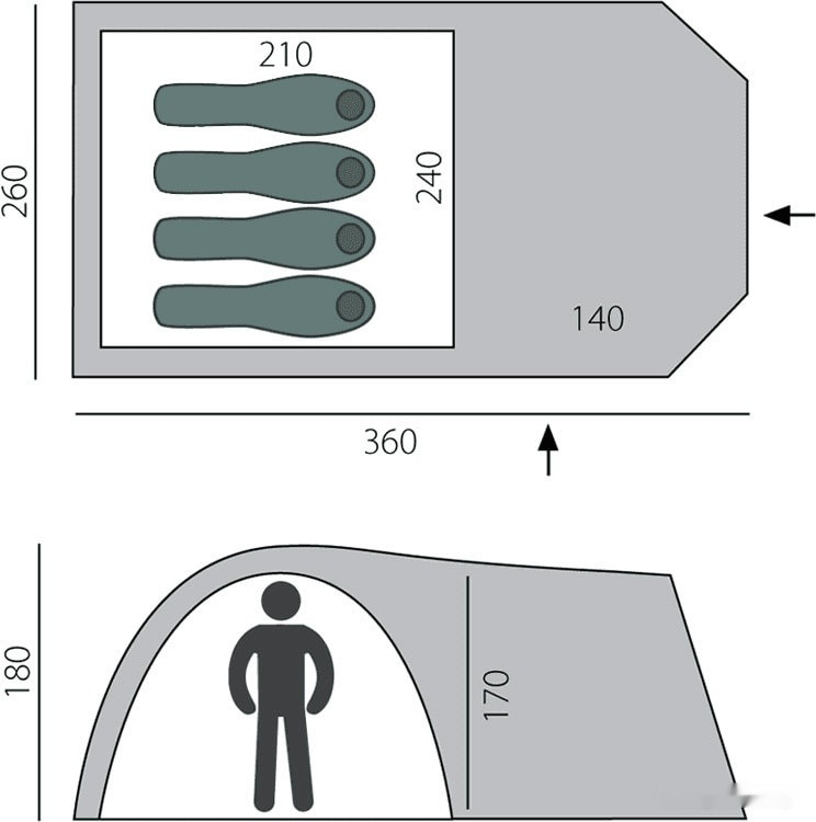 Палатка BTrace Element 4