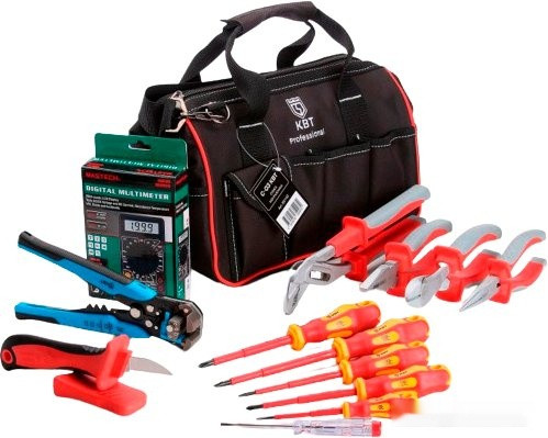 Электромонтажный набор КВТ НИЭ-02 66353 (14 предметов)